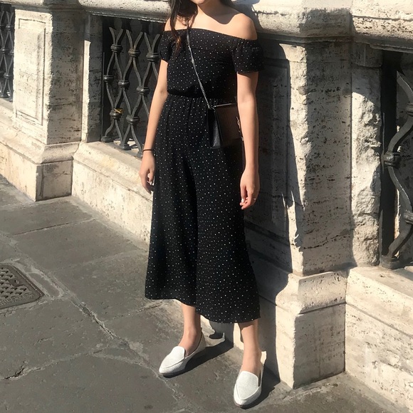 Black Patterned Jumpsuit - Picture 2 of 3